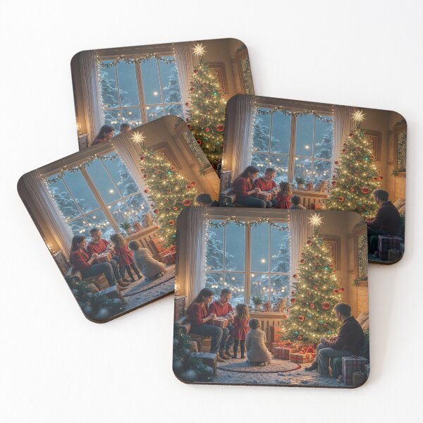 Artikelvorschau, Die Magie der Weihnachtsnacht zu Hause im Kreise der Familie entworfen und verkauft von KunstGeist.
