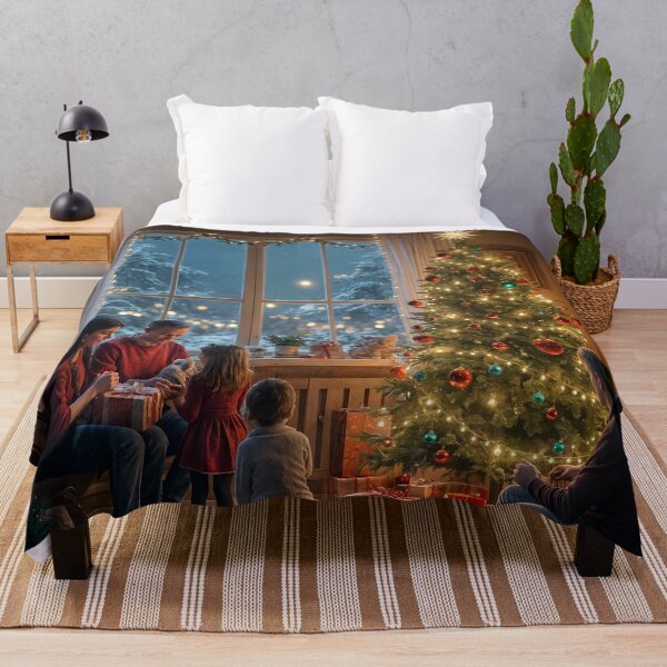 Artikelvorschau, Die Magie der Weihnachtsnacht zu Hause im Kreise der Familie entworfen und verkauft von KunstGeist.