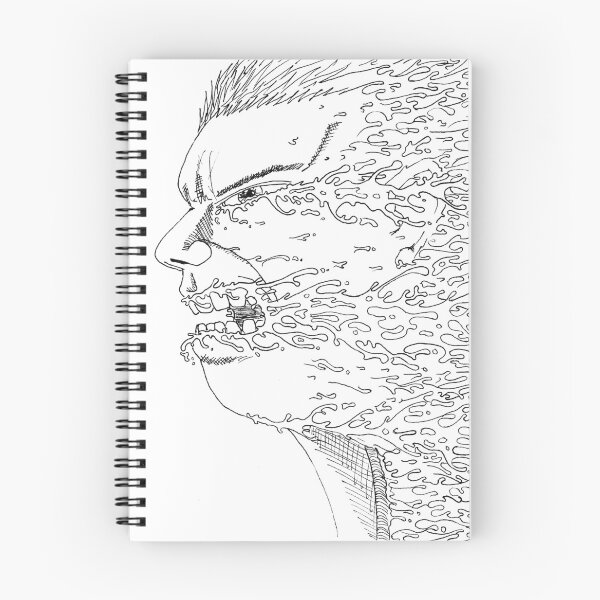 Item preview, Expulsion Dissolving Portrait Black and White | Horror Drawing Body Horror Line Art designed and sold by Keltoi-art.