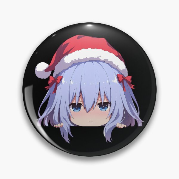 Item preview, Tobiichi Origami Date A Live Chibi Kawaii Christmas Peeker Cute Anime Girl Artwork designed and sold by Raslbazola.