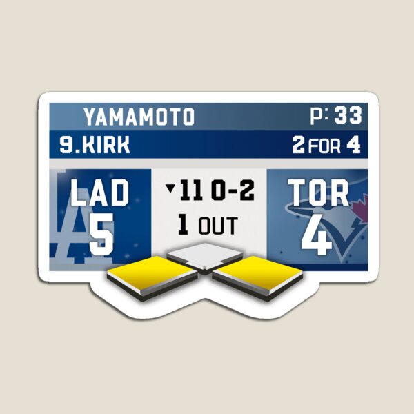 Item preview, Yamamoto World Series 11th Inning Los Angeles vs Blue Jays 2025 Sticker designed and sold by MNdesign2607.