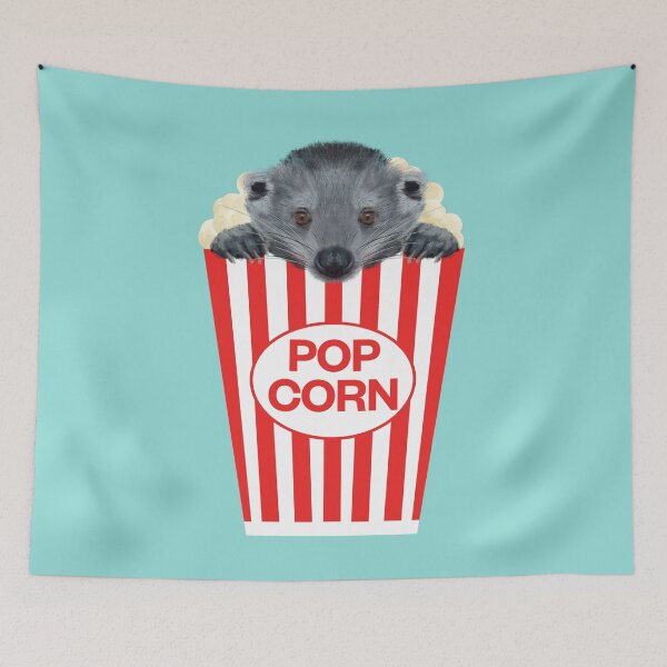 Item preview, Baby Binturong in popcorn bucket designed and sold by GeoCreate.