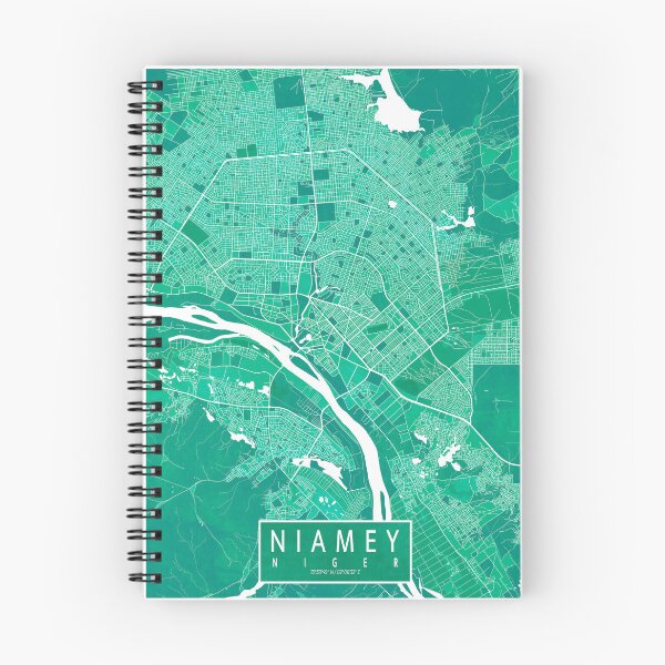 Item preview, Niamey City Map of Niger - Watercolor designed and sold by deMAP.
