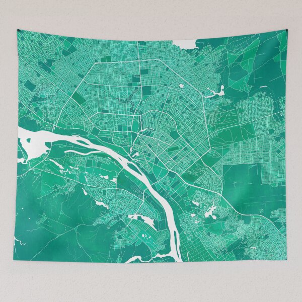 Item preview, Niamey City Map of Niger - Watercolor designed and sold by deMAP.