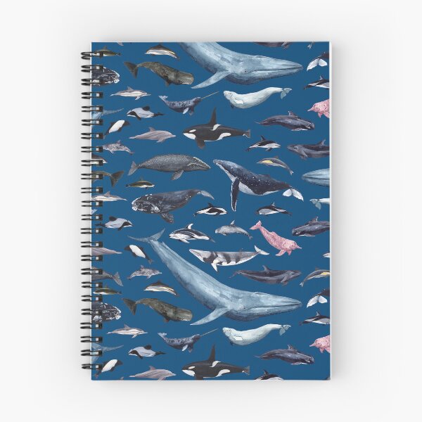 Item preview, CETACEANS POSTER-navy blue text designed and sold by BEATRIZ ABAITUA.