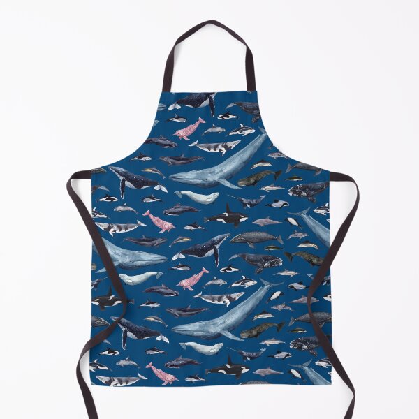 Item preview, CETACEANS POSTER-navy blue text designed and sold by BEATRIZ ABAITUA.
