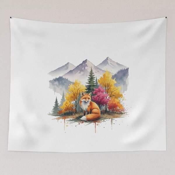 Item preview, Autumn Fox Mountain Spirit designed and sold by FoxVibes.