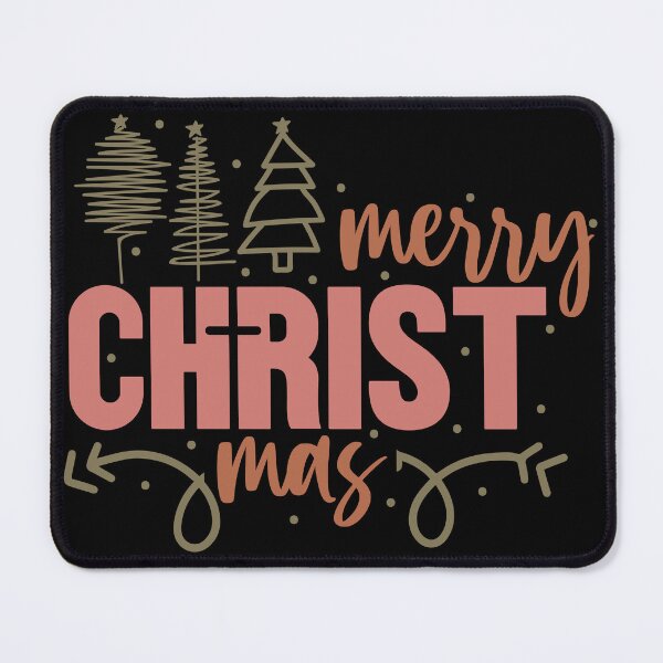 Item preview, Cute Christmas Doodle Art – Boho Merry Christmas Hand-Drawn Trees & Lettering designed and sold by lucidfrog.
