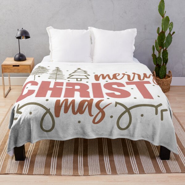 Item preview, Cute Christmas Doodle Art – Boho Merry Christmas Hand-Drawn Trees & Lettering designed and sold by lucidfrog.