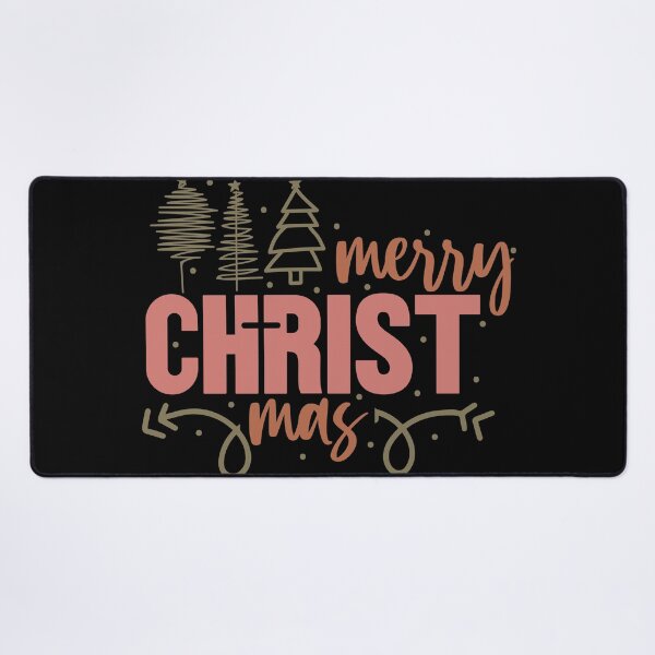 Item preview, Cute Christmas Doodle Art – Boho Merry Christmas Hand-Drawn Trees & Lettering designed and sold by lucidfrog.