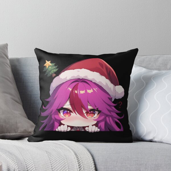 Item preview, Rosaria Genshin Impact Game Christmas Peeker Chibi Kawaii Holiday Anime Girl designed and sold by Raslbazola.