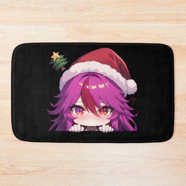 Item preview, Rosaria Genshin Impact Game Christmas Peeker Chibi Kawaii Holiday Anime Girl designed and sold by Raslbazola.