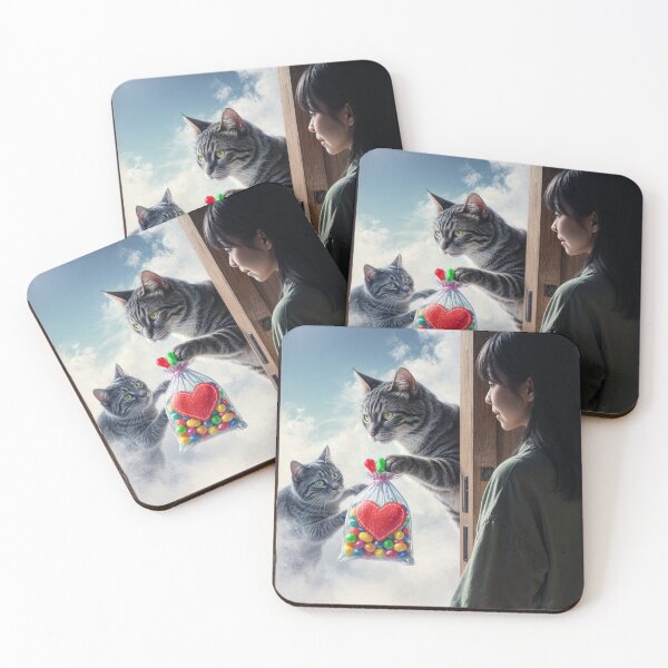 Item preview, Xmas Giftgiving Cats  designed and sold by M-Y-A-R-T-.