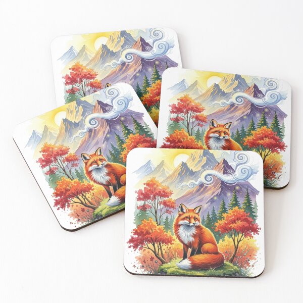 Item preview, Autumn Fox Mountain Dream designed and sold by FoxVibes.