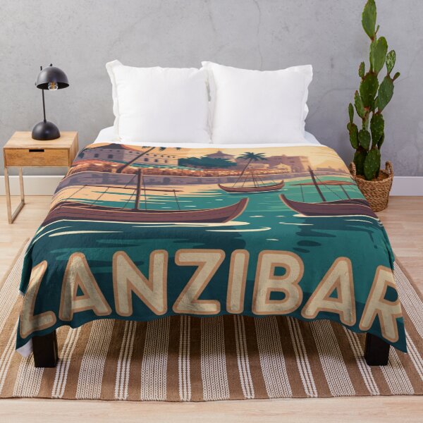 Item preview, Zanzibar Dhow Sunset — Forodhani Gardens Travel Poster designed and sold by Timeless Design.
