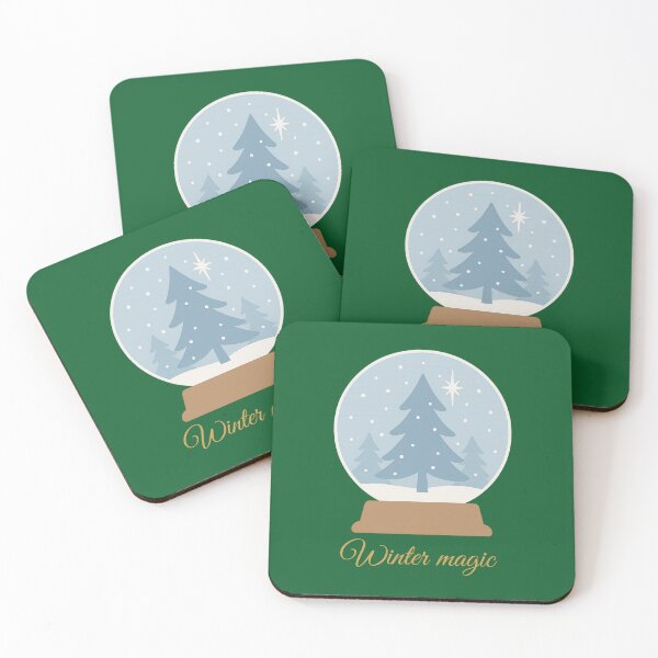 Item preview, Winter Magic Snow Globe – Minimal Cozy Christmas Design designed and sold by VariusDesigns.
