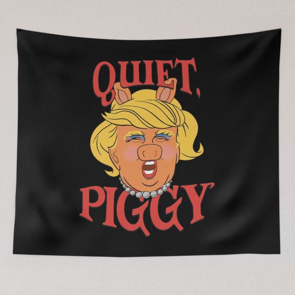 Item preview, Quiet Piggy Resist Fascism Anti Trump, Anti facism, Quiet Quiet Piggy, Dancing Pig Protest, Liberal Activist FDT, Anti MAGA Racist Facist FDT Protest Politica - Quiet Piggy designed and sold by Miarsabhoul.