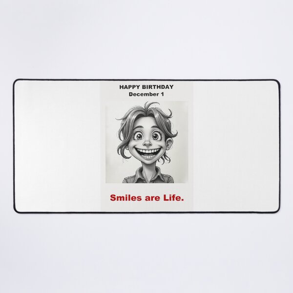 Item preview, Happy Birthday – December 1 • Smiles are Life designed and sold by ariksworld.