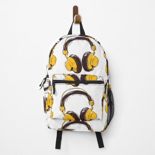 Item preview, Stylish Yellow & Brown Headphones Illustration designed and sold by DesignArtist.ia.