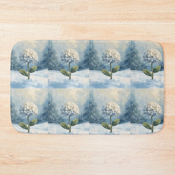 Item preview, Hydrangea, magic flower in unexpected place, winter wonderland  designed and sold by digitalbitcraft.