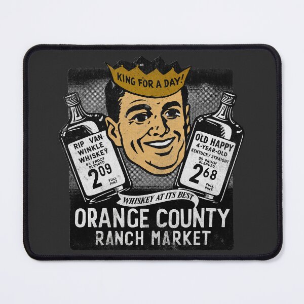 Artikelvorschau, Vintage Orange County Whiskey Werbekönig entworfen und verkauft von Kujo Dangerous Vintage.