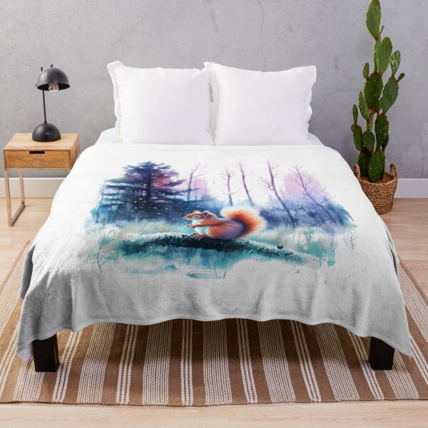 Item preview, Squirrel Winter Forest, Retro Boho designed and sold by DesignDenDo ⭐⭐⭐⭐⭐.