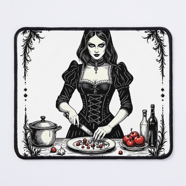 Item preview, Gothic Chef Preparing Berries designed and sold by AnimalAirtistry.