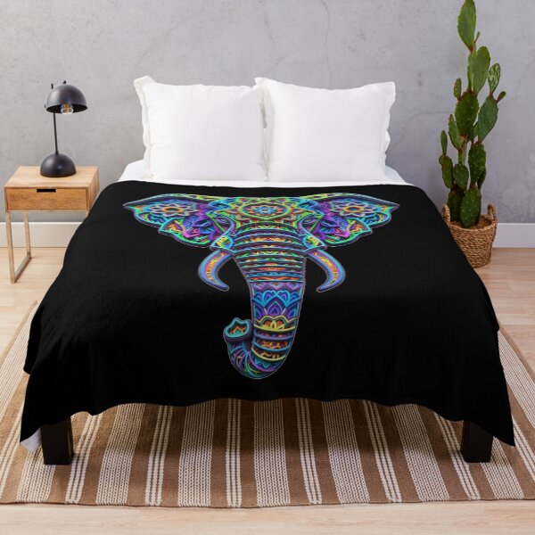 Item preview, Vibrant Layered Elephant Mandala designed and sold by ElephantVibes.