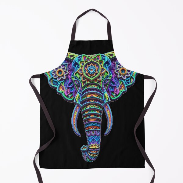 Item preview, Vibrant Layered Elephant Mandala designed and sold by ElephantVibes.