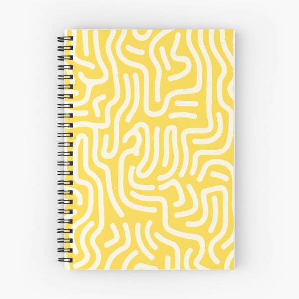 Item preview, Patrón abstracto amarillo con líneas orgánicas designed and sold by TheBetterDsgn.