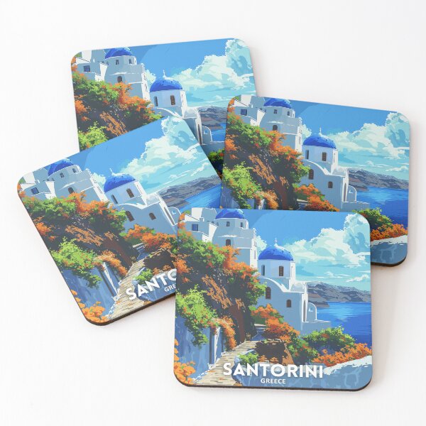 Item preview, Santorini Greece - Travel art designed and sold by Marciolini.