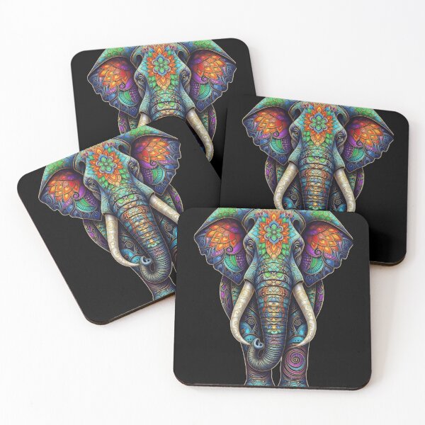 Item preview, Vibrant Mandala Elephant Spirit designed and sold by ElephantVibes.