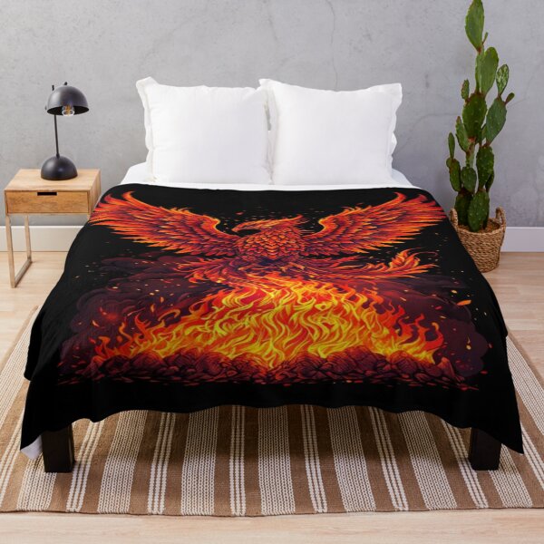 Item preview, Fiery Phoenix Rising Poster – Mythical Bird Wall Art for Rebirth, Strength & Transformation Decor designed and sold by Bright Nest Studio.