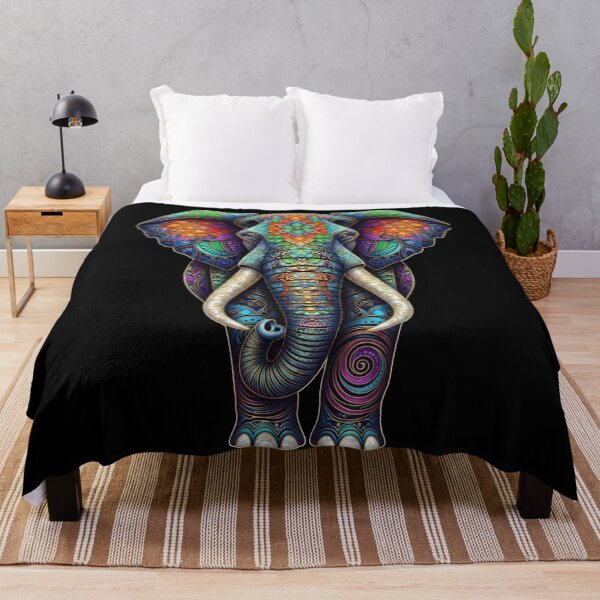 Item preview, Vibrant Mandala Elephant Spirit designed and sold by ElephantVibes.