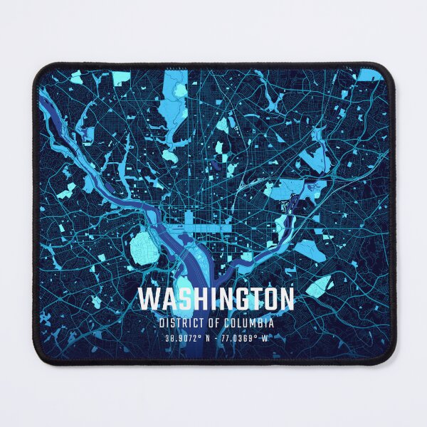 Item preview, Washington Midnight City Map designed and sold by HomeLivingCo.