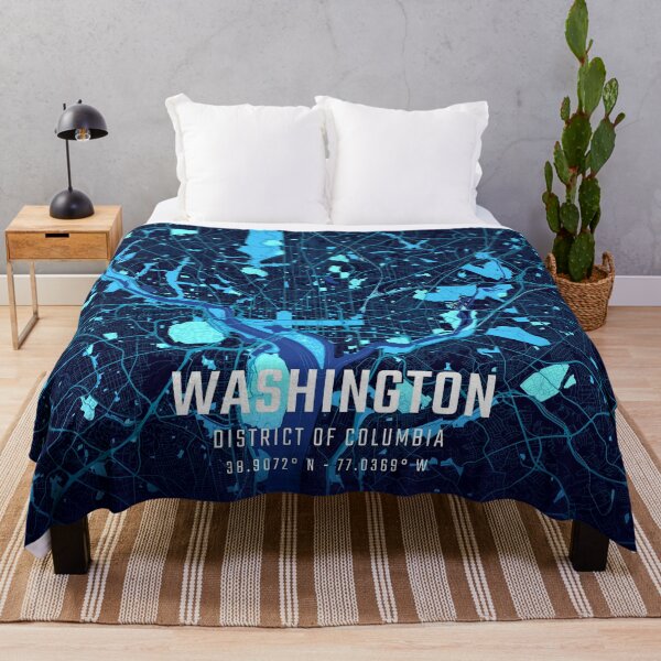 Item preview, Washington Midnight City Map designed and sold by HomeLivingCo.