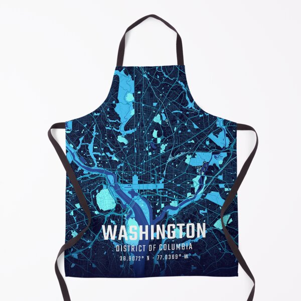 Item preview, Washington Midnight City Map designed and sold by HomeLivingCo.