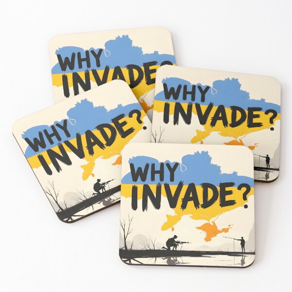 Item preview, WHY INVADE? – Ukraine Conflict Awareness Poster designed and sold by nhk999.
