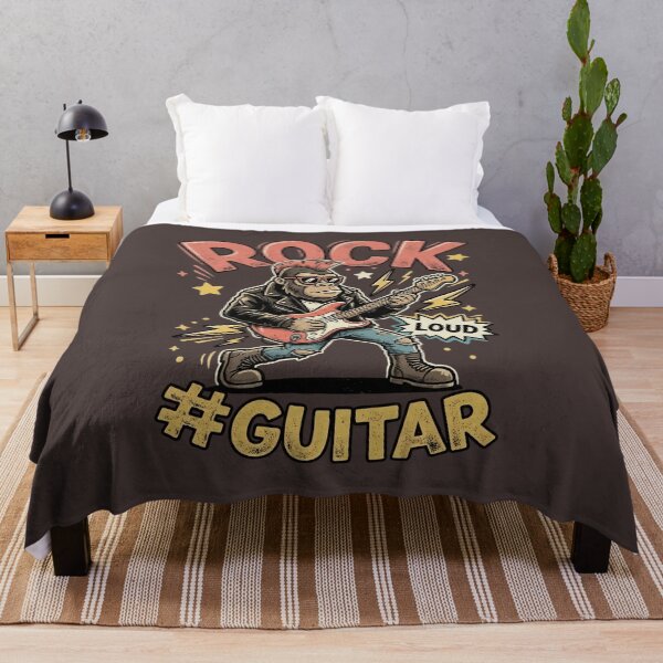 Item preview, Rock Guitar Gorilla - Punk Mohican Monkey Playing Loud Music designed and sold by AwesomeBeyondLimits.