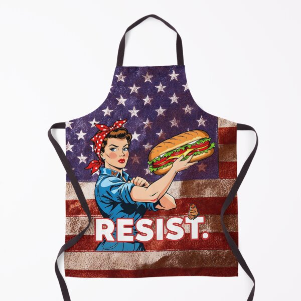 Item preview, Rosie Riveter Protest Art Monarch Butterfly Sandwich Resist designed and sold by SandyMDesigns.
