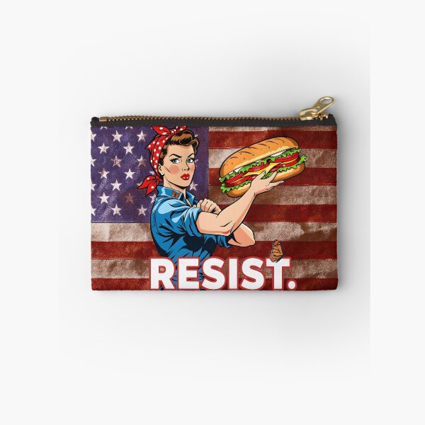 Item preview, Rosie Riveter Protest Art Monarch Butterfly Sandwich Resist designed and sold by SandyMDesigns.