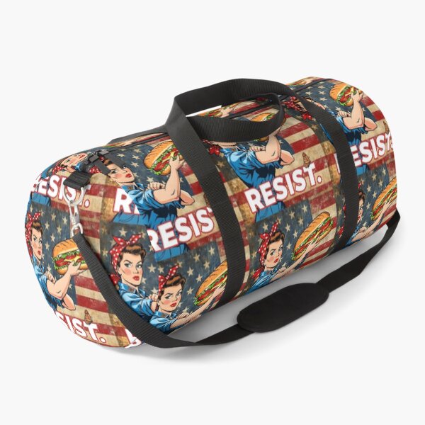 Item preview, Rosie Riveter Protest Art Monarch Butterfly Sandwich Resist designed and sold by SandyMDesigns.