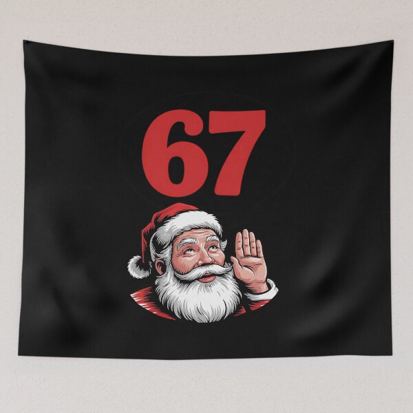 Item preview, 67 Christmas Funny Six Seven Meme Brainrot Santa Claus Xmas designed and sold by BakeryDozen.