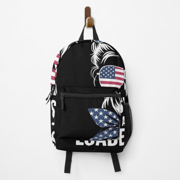 Item preview, Messy Bun and Loaded Guns American Flag 4th of July Women designed and sold by RoyTill0Art.