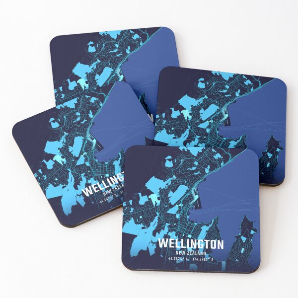 Item preview, Wellington Midnight City Map designed and sold by HomeLivingCo.