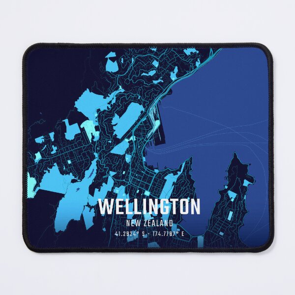 Item preview, Wellington Midnight City Map designed and sold by HomeLivingCo.