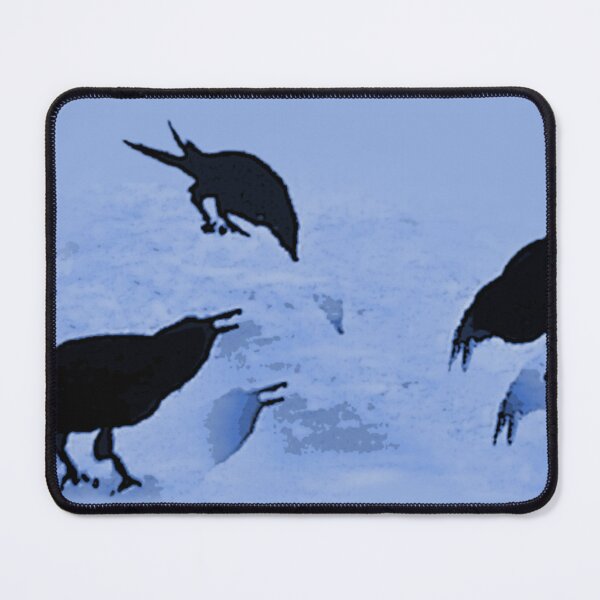 Item preview, Three Crows Reflections Drinking Water designed and sold by MLanestudio.
