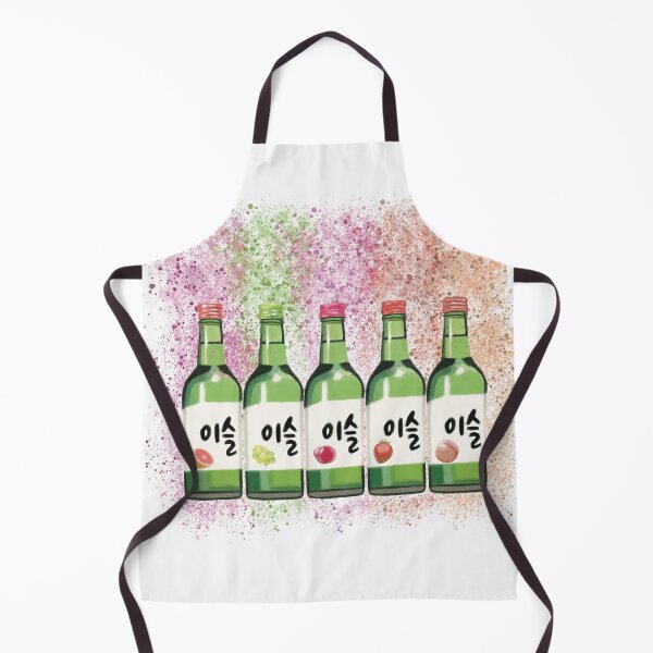 Item preview, Vibrant Soju Bottle Art Print - Korean Drink Illustration, K-Pop Decor, designed and sold by TAWN ILLUSTRATIONS.