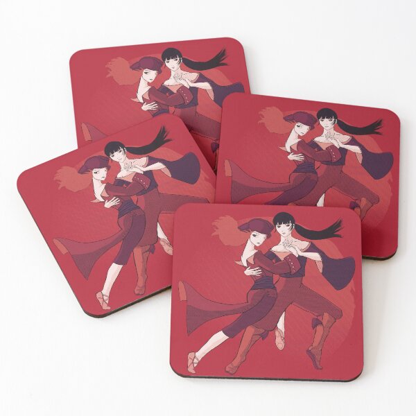 Item preview, Tango red - Pirate woman and japanese woman dancing together designed and sold by Graphillustra.