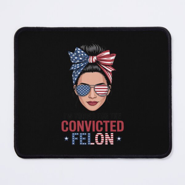 Item preview, Messy Bun I'm Voting For The Convicted Felon Trump Girl  designed and sold by RsFilsingerArt.
